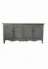 Caulder Vintage-look Sideboard W180 Green/ White